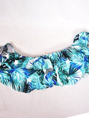 No Boundaries Women's Swimsuit Top Ruffle Size M 7-9